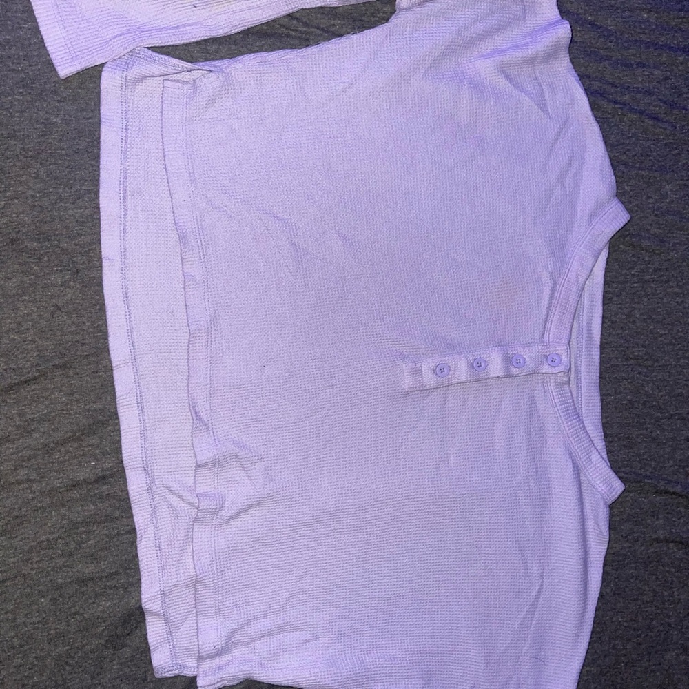 Aeropostale purple sweater crop top.
